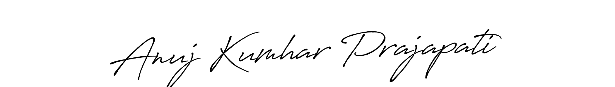 Design your own signature with our free online signature maker. With this signature software, you can create a handwritten (Antro_Vectra_Bolder) signature for name Anuj Kumhar Prajapati. Anuj Kumhar Prajapati signature style 7 images and pictures png