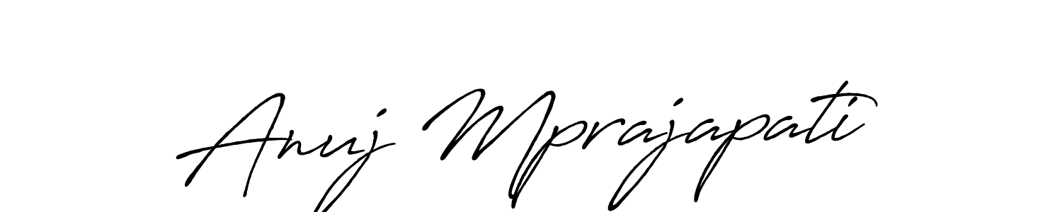 How to make Anuj Mprajapati signature? Antro_Vectra_Bolder is a professional autograph style. Create handwritten signature for Anuj Mprajapati name. Anuj Mprajapati signature style 7 images and pictures png