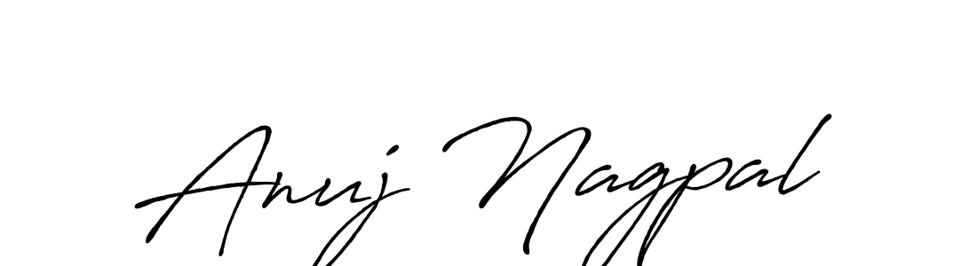 How to make Anuj Nagpal signature? Antro_Vectra_Bolder is a professional autograph style. Create handwritten signature for Anuj Nagpal name. Anuj Nagpal signature style 7 images and pictures png