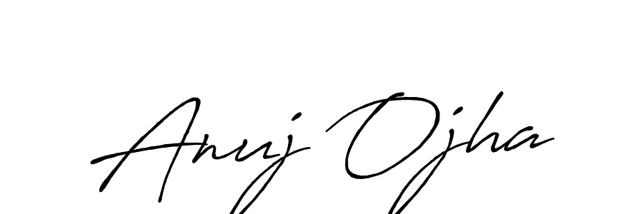 Antro_Vectra_Bolder is a professional signature style that is perfect for those who want to add a touch of class to their signature. It is also a great choice for those who want to make their signature more unique. Get Anuj Ojha name to fancy signature for free. Anuj Ojha signature style 7 images and pictures png