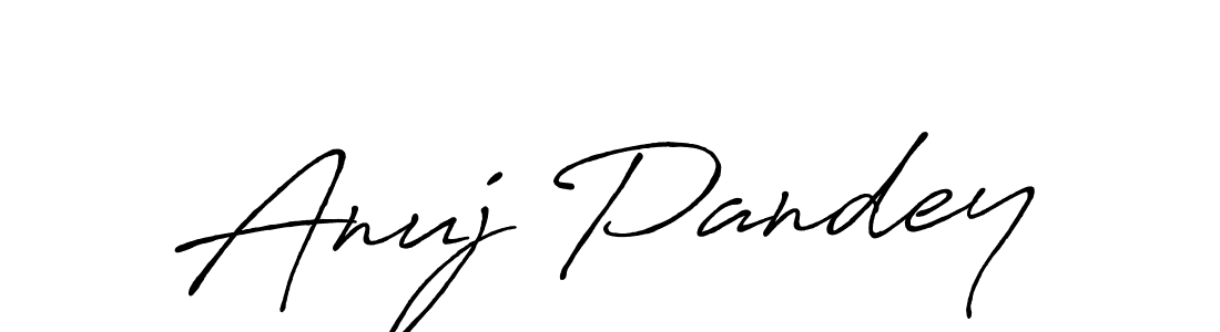 Make a short Anuj Pandey signature style. Manage your documents anywhere anytime using Antro_Vectra_Bolder. Create and add eSignatures, submit forms, share and send files easily. Anuj Pandey signature style 7 images and pictures png