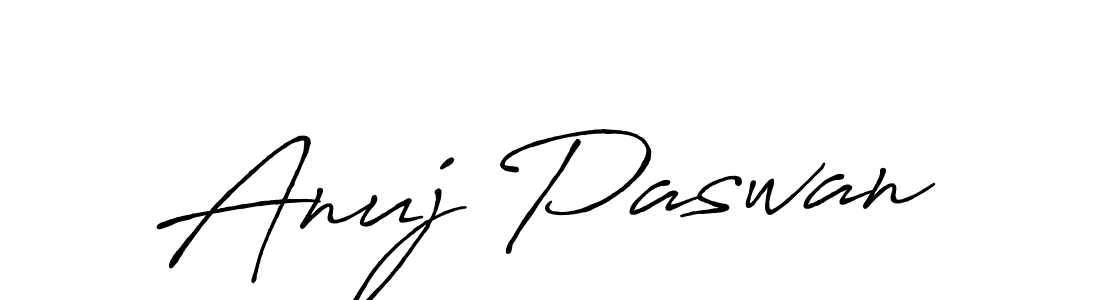 Create a beautiful signature design for name Anuj Paswan. With this signature (Antro_Vectra_Bolder) fonts, you can make a handwritten signature for free. Anuj Paswan signature style 7 images and pictures png