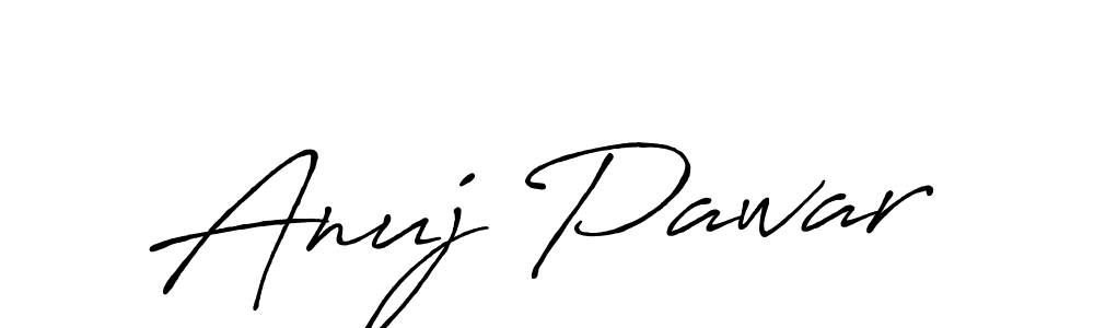 Anuj Pawar stylish signature style. Best Handwritten Sign (Antro_Vectra_Bolder) for my name. Handwritten Signature Collection Ideas for my name Anuj Pawar. Anuj Pawar signature style 7 images and pictures png