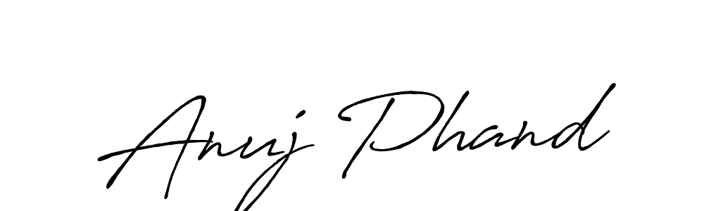 Anuj Phand stylish signature style. Best Handwritten Sign (Antro_Vectra_Bolder) for my name. Handwritten Signature Collection Ideas for my name Anuj Phand. Anuj Phand signature style 7 images and pictures png