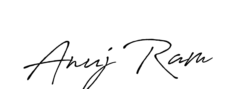 Create a beautiful signature design for name Anuj Ram. With this signature (Antro_Vectra_Bolder) fonts, you can make a handwritten signature for free. Anuj Ram signature style 7 images and pictures png