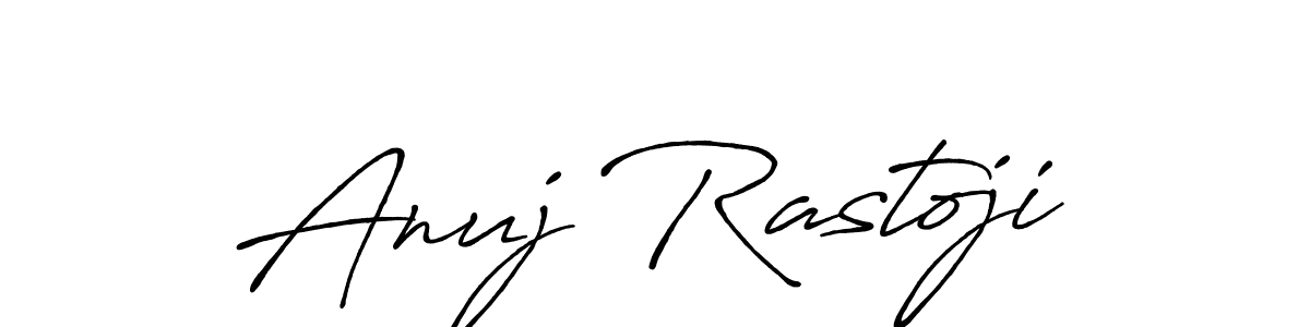 Design your own signature with our free online signature maker. With this signature software, you can create a handwritten (Antro_Vectra_Bolder) signature for name Anuj Rastoji. Anuj Rastoji signature style 7 images and pictures png