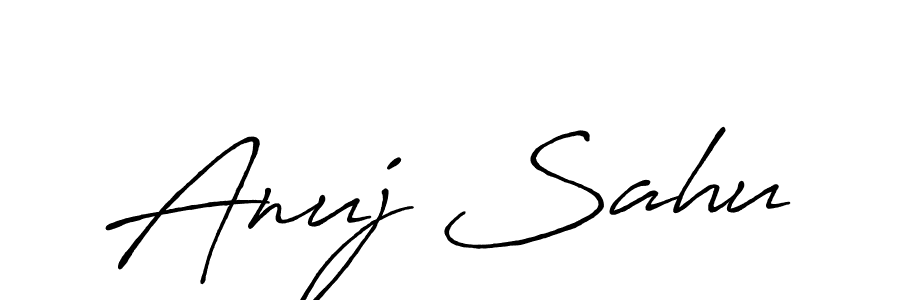 How to make Anuj Sahu signature? Antro_Vectra_Bolder is a professional autograph style. Create handwritten signature for Anuj Sahu name. Anuj Sahu signature style 7 images and pictures png