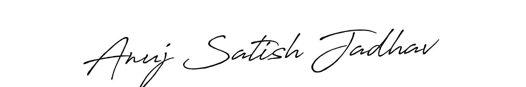 Also You can easily find your signature by using the search form. We will create Anuj Satish Jadhav name handwritten signature images for you free of cost using Antro_Vectra_Bolder sign style. Anuj Satish Jadhav signature style 7 images and pictures png