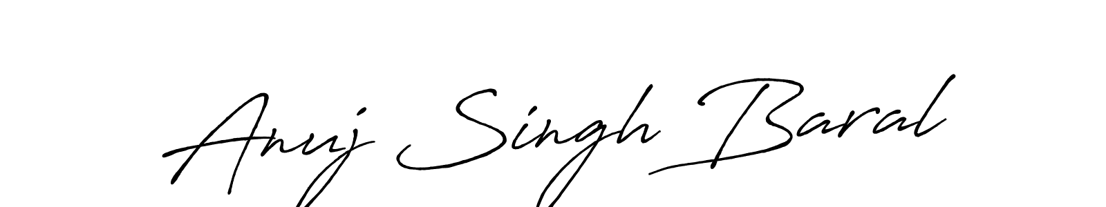 Make a beautiful signature design for name Anuj Singh Baral. Use this online signature maker to create a handwritten signature for free. Anuj Singh Baral signature style 7 images and pictures png