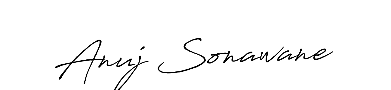 Antro_Vectra_Bolder is a professional signature style that is perfect for those who want to add a touch of class to their signature. It is also a great choice for those who want to make their signature more unique. Get Anuj Sonawane name to fancy signature for free. Anuj Sonawane signature style 7 images and pictures png