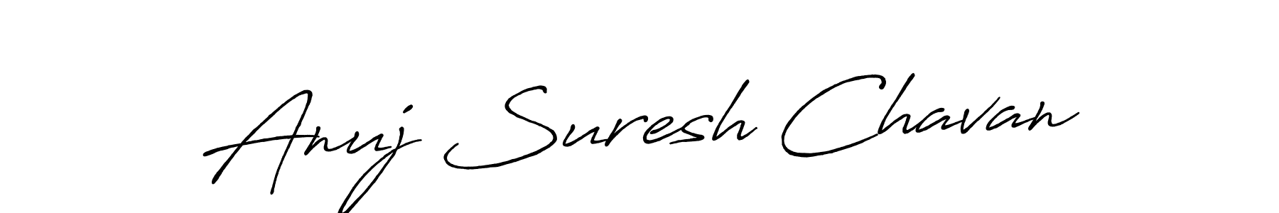 Make a beautiful signature design for name Anuj Suresh Chavan. With this signature (Antro_Vectra_Bolder) style, you can create a handwritten signature for free. Anuj Suresh Chavan signature style 7 images and pictures png