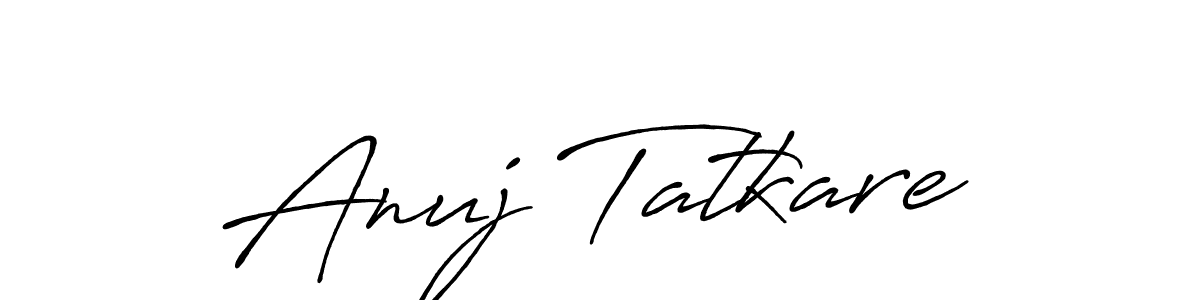 Make a beautiful signature design for name Anuj Tatkare. Use this online signature maker to create a handwritten signature for free. Anuj Tatkare signature style 7 images and pictures png