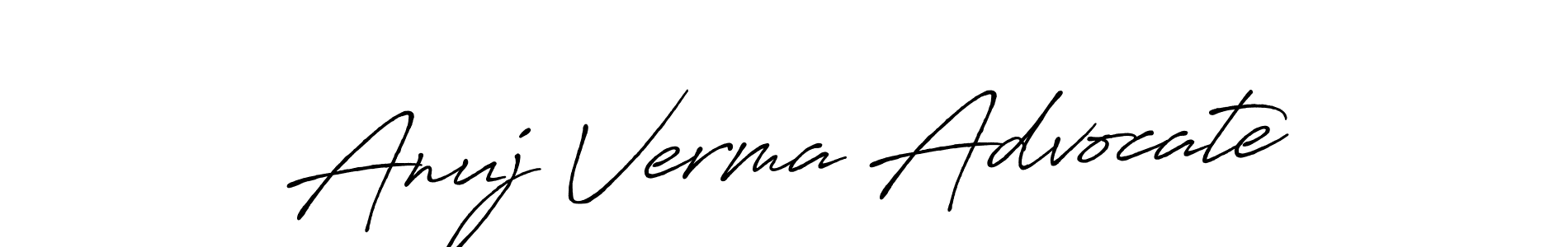 Similarly Antro_Vectra_Bolder is the best handwritten signature design. Signature creator online .You can use it as an online autograph creator for name Anuj Verma Advocate. Anuj Verma Advocate signature style 7 images and pictures png