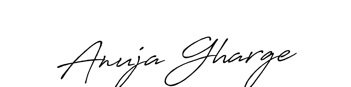 Once you've used our free online signature maker to create your best signature Antro_Vectra_Bolder style, it's time to enjoy all of the benefits that Anuja Gharge name signing documents. Anuja Gharge signature style 7 images and pictures png