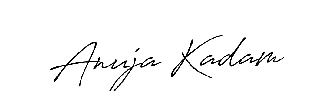 Design your own signature with our free online signature maker. With this signature software, you can create a handwritten (Antro_Vectra_Bolder) signature for name Anuja Kadam. Anuja Kadam signature style 7 images and pictures png