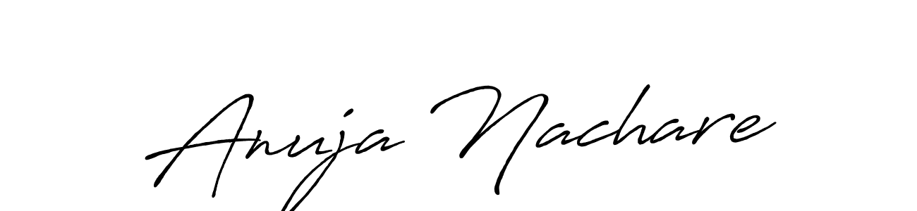 Design your own signature with our free online signature maker. With this signature software, you can create a handwritten (Antro_Vectra_Bolder) signature for name Anuja Nachare. Anuja Nachare signature style 7 images and pictures png