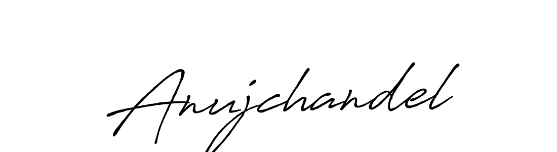 How to make Anujchandel signature? Antro_Vectra_Bolder is a professional autograph style. Create handwritten signature for Anujchandel name. Anujchandel signature style 7 images and pictures png