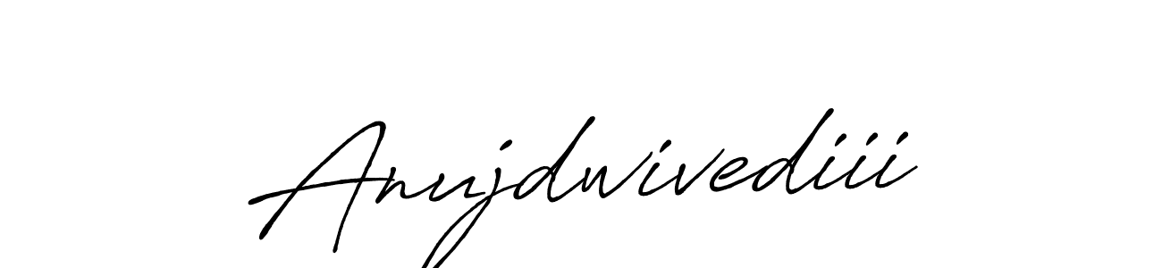 Design your own signature with our free online signature maker. With this signature software, you can create a handwritten (Antro_Vectra_Bolder) signature for name Anujdwivediii. Anujdwivediii signature style 7 images and pictures png