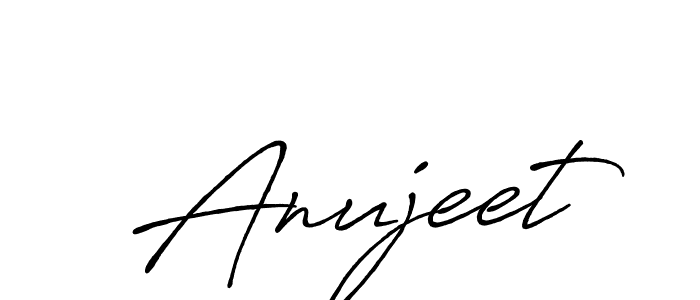 Use a signature maker to create a handwritten signature online. With this signature software, you can design (Antro_Vectra_Bolder) your own signature for name Anujeet. Anujeet signature style 7 images and pictures png