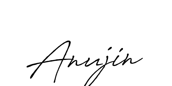 Use a signature maker to create a handwritten signature online. With this signature software, you can design (Antro_Vectra_Bolder) your own signature for name Anujin. Anujin signature style 7 images and pictures png
