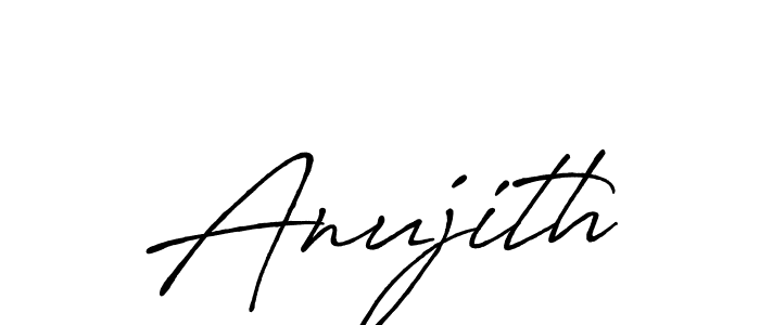 Design your own signature with our free online signature maker. With this signature software, you can create a handwritten (Antro_Vectra_Bolder) signature for name Anujith. Anujith signature style 7 images and pictures png