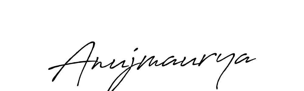 Create a beautiful signature design for name Anujmaurya. With this signature (Antro_Vectra_Bolder) fonts, you can make a handwritten signature for free. Anujmaurya signature style 7 images and pictures png