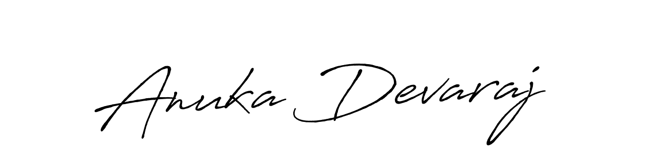 How to make Anuka Devaraj signature? Antro_Vectra_Bolder is a professional autograph style. Create handwritten signature for Anuka Devaraj name. Anuka Devaraj signature style 7 images and pictures png