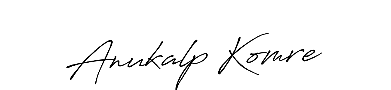 The best way (Antro_Vectra_Bolder) to make a short signature is to pick only two or three words in your name. The name Anukalp Komre include a total of six letters. For converting this name. Anukalp Komre signature style 7 images and pictures png