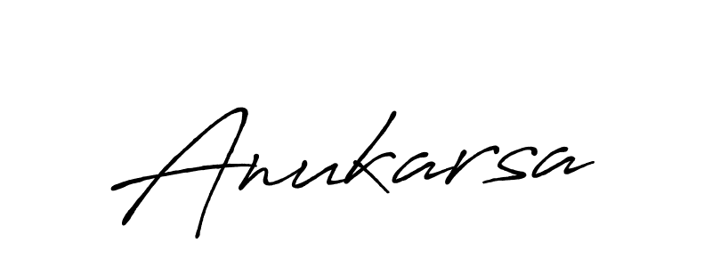 Create a beautiful signature design for name Anukarsa. With this signature (Antro_Vectra_Bolder) fonts, you can make a handwritten signature for free. Anukarsa signature style 7 images and pictures png