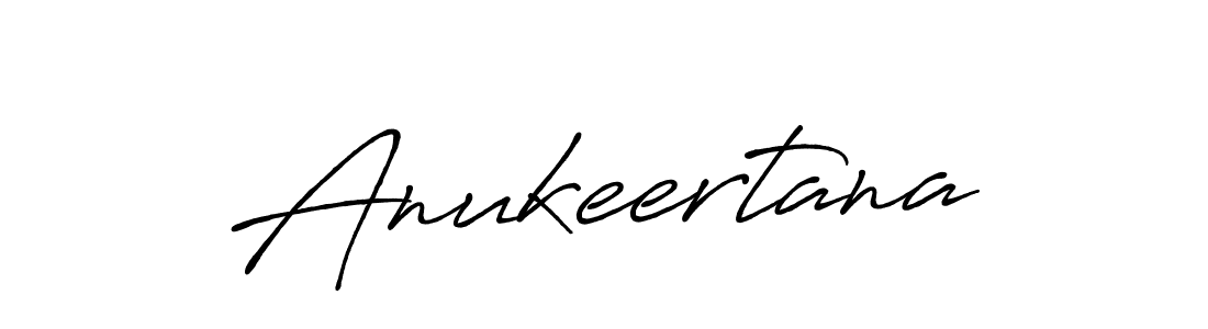 How to make Anukeertana name signature. Use Antro_Vectra_Bolder style for creating short signs online. This is the latest handwritten sign. Anukeertana signature style 7 images and pictures png