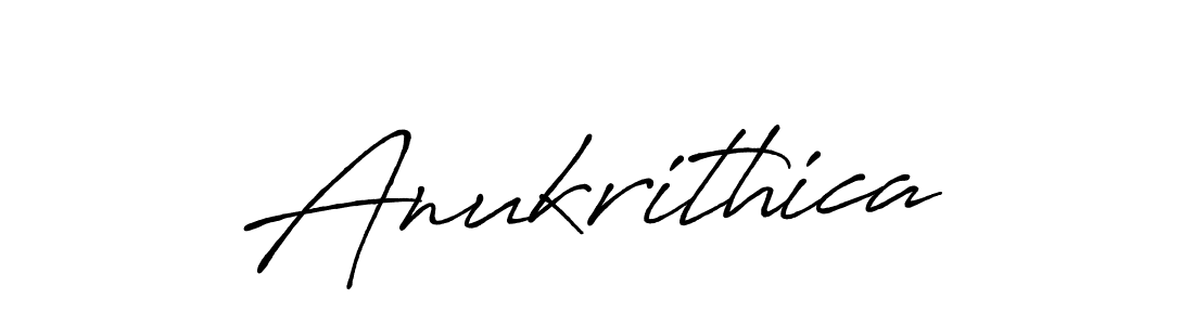 The best way (Antro_Vectra_Bolder) to make a short signature is to pick only two or three words in your name. The name Anukrithica include a total of six letters. For converting this name. Anukrithica signature style 7 images and pictures png