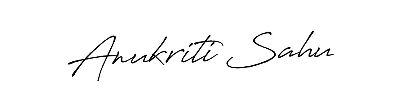 Make a beautiful signature design for name Anukriti Sahu. Use this online signature maker to create a handwritten signature for free. Anukriti Sahu signature style 7 images and pictures png