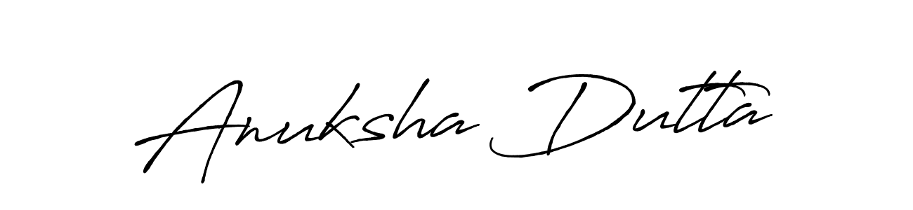 It looks lik you need a new signature style for name Anuksha Dutta. Design unique handwritten (Antro_Vectra_Bolder) signature with our free signature maker in just a few clicks. Anuksha Dutta signature style 7 images and pictures png