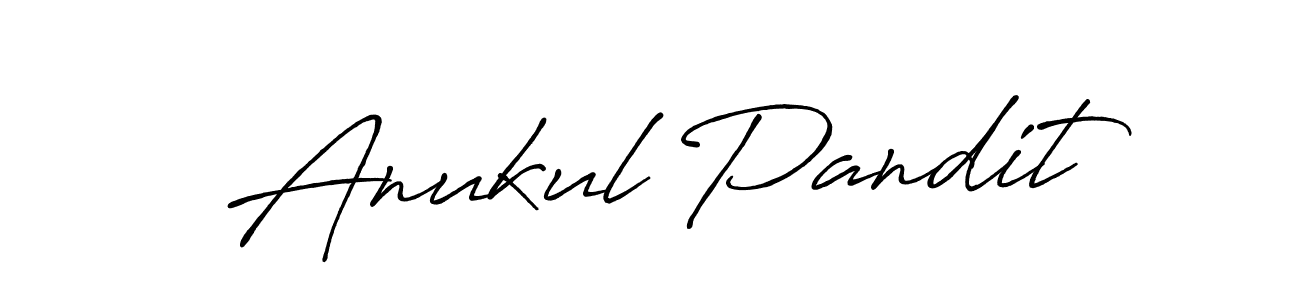 The best way (Antro_Vectra_Bolder) to make a short signature is to pick only two or three words in your name. The name Anukul Pandit include a total of six letters. For converting this name. Anukul Pandit signature style 7 images and pictures png