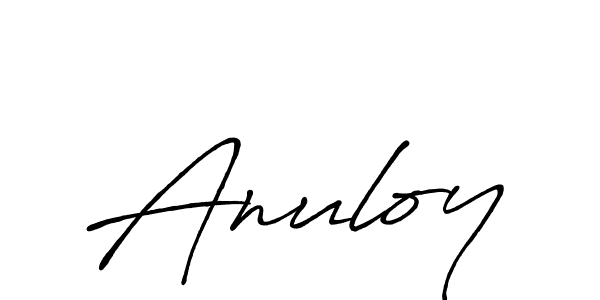 Create a beautiful signature design for name Anuloy. With this signature (Antro_Vectra_Bolder) fonts, you can make a handwritten signature for free. Anuloy signature style 7 images and pictures png