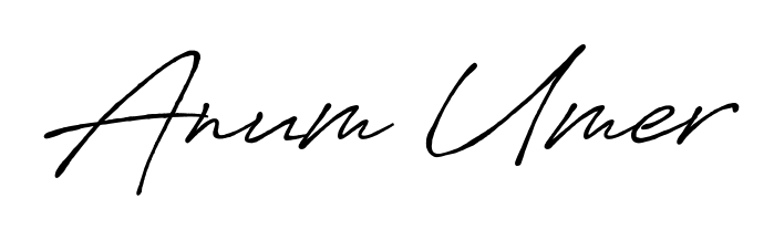 Create an unforgettable impression when signing with Anum Umer name styled in Antro_Vectra_Bolder typography. 100% free online generator. Anum Umer signature style 7 images and pictures png