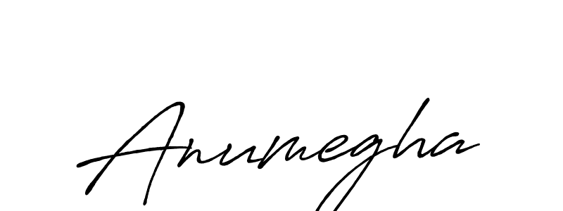 Use a signature maker to create a handwritten signature online. With this signature software, you can design (Antro_Vectra_Bolder) your own signature for name Anumegha. Anumegha signature style 7 images and pictures png