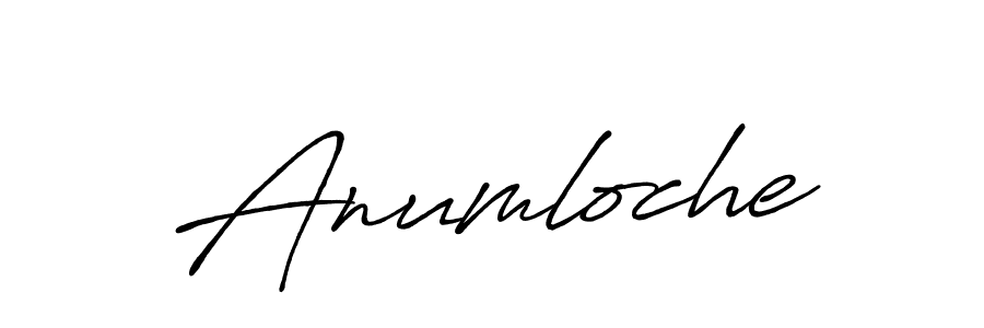 Create a beautiful signature design for name Anumloche. With this signature (Antro_Vectra_Bolder) fonts, you can make a handwritten signature for free. Anumloche signature style 7 images and pictures png