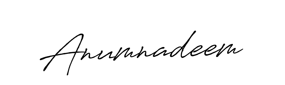 Design your own signature with our free online signature maker. With this signature software, you can create a handwritten (Antro_Vectra_Bolder) signature for name Anumnadeem. Anumnadeem signature style 7 images and pictures png