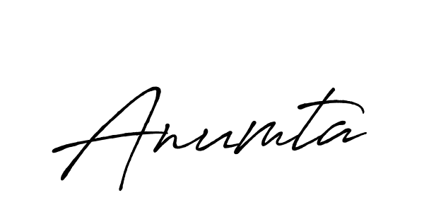 Design your own signature with our free online signature maker. With this signature software, you can create a handwritten (Antro_Vectra_Bolder) signature for name Anumta. Anumta signature style 7 images and pictures png