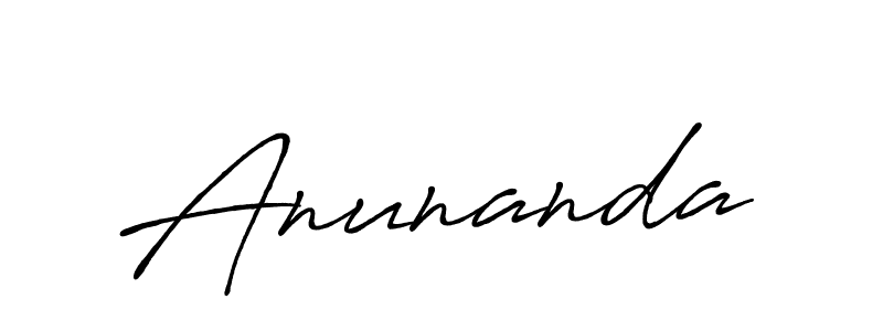 Also we have Anunanda name is the best signature style. Create professional handwritten signature collection using Antro_Vectra_Bolder autograph style. Anunanda signature style 7 images and pictures png