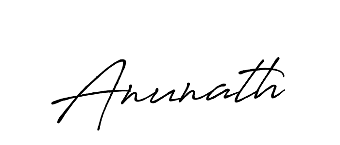 Create a beautiful signature design for name Anunath. With this signature (Antro_Vectra_Bolder) fonts, you can make a handwritten signature for free. Anunath signature style 7 images and pictures png