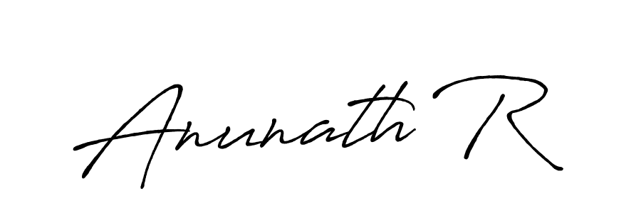 Also You can easily find your signature by using the search form. We will create Anunath R name handwritten signature images for you free of cost using Antro_Vectra_Bolder sign style. Anunath R signature style 7 images and pictures png