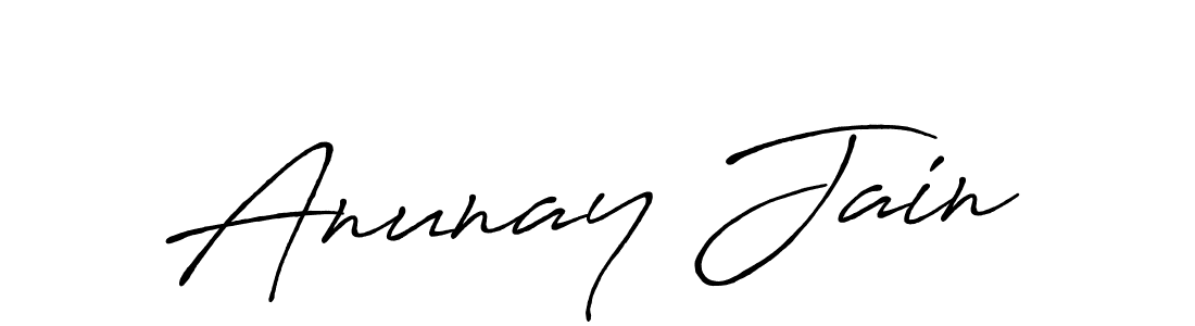 You should practise on your own different ways (Antro_Vectra_Bolder) to write your name (Anunay Jain) in signature. don't let someone else do it for you. Anunay Jain signature style 7 images and pictures png