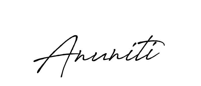 Also You can easily find your signature by using the search form. We will create Anuniti name handwritten signature images for you free of cost using Antro_Vectra_Bolder sign style. Anuniti signature style 7 images and pictures png