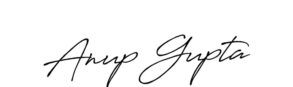 Make a beautiful signature design for name Anup Gupta. With this signature (Antro_Vectra_Bolder) style, you can create a handwritten signature for free. Anup Gupta signature style 7 images and pictures png