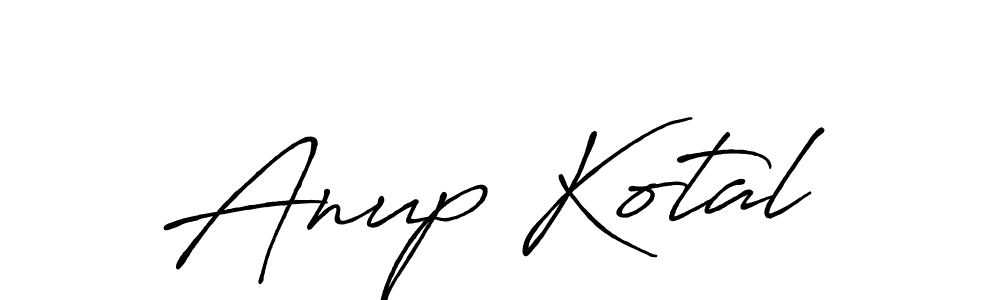 Create a beautiful signature design for name Anup Kotal. With this signature (Antro_Vectra_Bolder) fonts, you can make a handwritten signature for free. Anup Kotal signature style 7 images and pictures png