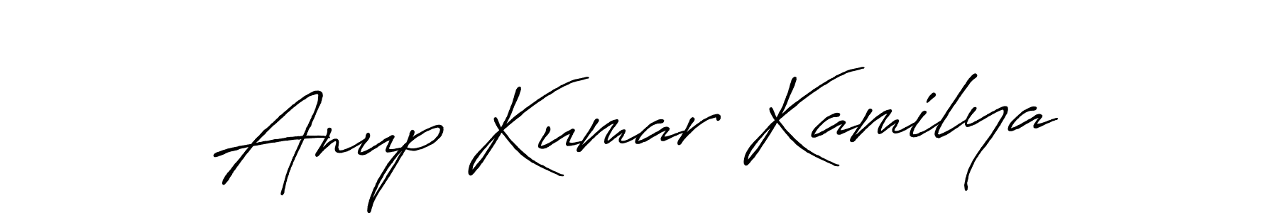 Anup Kumar Kamilya stylish signature style. Best Handwritten Sign (Antro_Vectra_Bolder) for my name. Handwritten Signature Collection Ideas for my name Anup Kumar Kamilya. Anup Kumar Kamilya signature style 7 images and pictures png