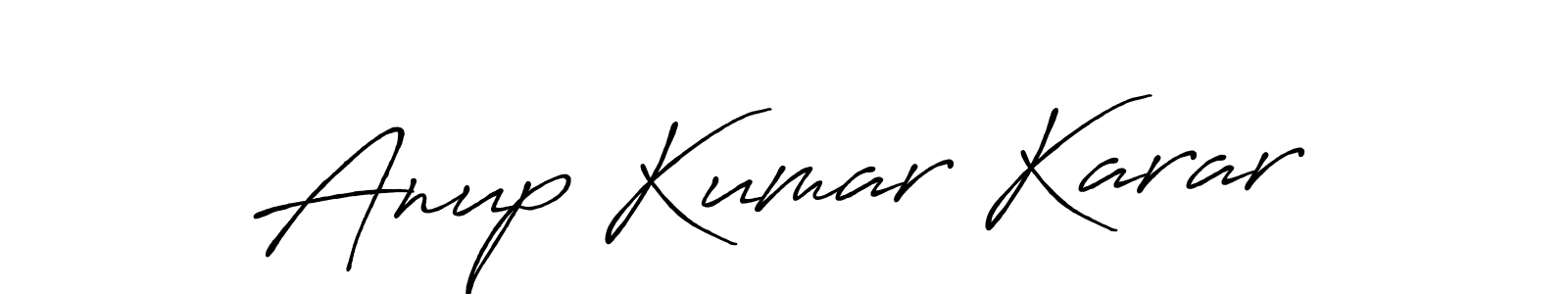 It looks lik you need a new signature style for name Anup Kumar Karar. Design unique handwritten (Antro_Vectra_Bolder) signature with our free signature maker in just a few clicks. Anup Kumar Karar signature style 7 images and pictures png