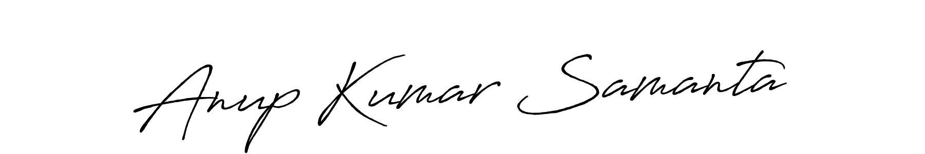 Anup Kumar Samanta stylish signature style. Best Handwritten Sign (Antro_Vectra_Bolder) for my name. Handwritten Signature Collection Ideas for my name Anup Kumar Samanta. Anup Kumar Samanta signature style 7 images and pictures png